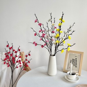 Oferta Transfronteriza: Flor Artificial de <span class=keywords><strong>Chimonanthus</strong></span> Blanca, Realista, Hecha a Mano, de 55 cm, para Decoración del Hogar Chino - Product Image 1