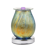 Nouveau design – Diffuseur électrique ultrasonique de cire fondue 3D en verre, effet feux d'artifice, pour huiles parfumées, idéal pour la maison, le bureau et la chambre, désodorisant d'ambiance