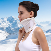 Collier cervical rigide HKJD, attelle de cou en plastique réglable avec support pour le menton, orthopédique pour l'alignement et la stabilité, unisexe S/M/L/XL