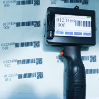 Imprimante à jet d'encre portable 4POLETECH à prix avantageux, 25,4 mm, pour le marquage de la date, du code de lot, du code QR, pour l'impression de logo sur les boîtes et les bouteilles