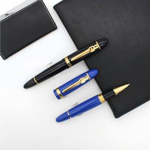 Stylo Calligraphique Métallique Robuste à Corps Épais avec Encre Bleue/Noire pour Signature, Écriture Artistique, Utilisation au Bureau et à l'École - Product Image 4