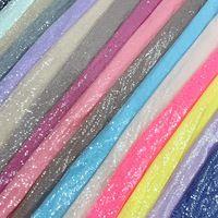 Vêtements de broderie de mode 5mm tissu de paillettes nues à rayures droites transparentes plates