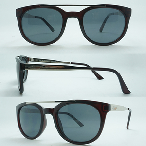 En gros lunettes de soleil hommes style <span class=keywords><strong>double</strong></span> <span class=keywords><strong>pont</strong></span> lunettes de soleil ronde oeil de chat lunettes de soleil 2020 - Product Image 5