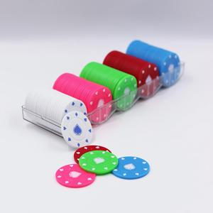 Jetons de jeu en plastique personnalisés de 39 mm avec logo imprimé UV, pour Mahjong, Poker et Texas Hold'em, directement de l'usine - Product Image 5