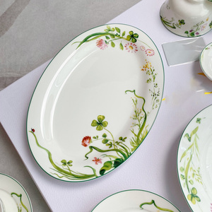 ชุดอาหารค่ำหรูหราสไตล์ยุโรป 41 ชิ้น พร้อมจานรองพอร์ซเลน ขายส่ง - Product Image 5