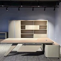Bureau d'ordinateur de luxe en bois massif peu encombrant en forme de L avec tiroirs de rangement et bordure en PVC pour
