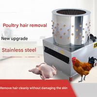 Nouvelle machine à plumer la volaille motorisée en acier inoxydable / Plumeuse à tambour pour poulets, cailles et pigeons, usage domestique, capacité 600 oiseaux/heure