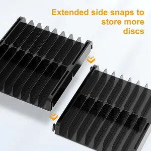 Soporte de pared de disco de juego Yoteen para <span class=keywords><strong>ps4</strong></span>/ps5/X box/switch caja de CD de juego soporte de almacenamiento soporte de escritorio soporte de montaje en pared - Product Image 3