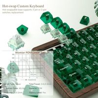 Clavier mécanique sans fil OEM ODM 75 touches avec touches programmables et coque en bois