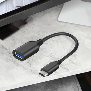 <span class=keywords><strong>สาย</strong></span>ดาต้า Type-C <span class=keywords><strong>OTG</strong></span> ชนิด USB 3.1ยาว20ซม. พร้อมแจ็กเก็ต PVC หุ้มฉนวนอะแดปเตอร์ Type C ตัวผู้ USB3.0ตัวเมียสำหรับแท็บเล็ต - Product Image 2