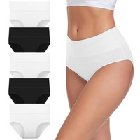 Culottes taille haute en coton pour femmes, grande taille, effet ventre plat, couvrance intégrale, du XL au 5XL, vente en gros