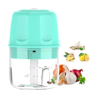 Mini picadora de ajo y frutas multifunción, procesadores de alimentos eléctricos, picadora automática recargable de alimentos y verduras