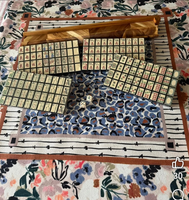 Siyah Kaplamalı Akrilik Amerikan Mahjong Seti 166 160 Taşlı Sinek Kuşu Tasarımlı Özel OEM Vintage Tarz