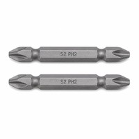 Embouts de tournevis en acier de qualité supérieure PH1 PH2 PH3 50L Finition chromée DIY OEM Personnalisable Pointe magnétique