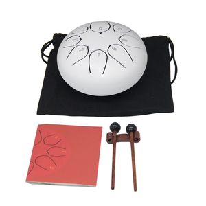 Tambour à langue en acier bleu de 6 pouces - Instrument de percussion Handpan - Tambour en acier portable fait à la main pour adultes/enfants - Product Image 5