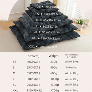 Suave lujo felpa corta redonda ultra cómoda forma de celosía lavable perro gato mascota cama cojín perro estera - Product Image 3