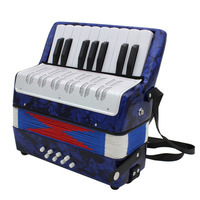 Accordéon chromatique pour enfants, 17 touches, en plastique ABS et celluloïd, instrument de musique éducatif portable, multicolore, personnalisable