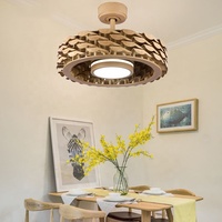 Élégant style moderne produit breveté ventilateur de plafond lumière moteur à courant continu télécommande ventilateur de plafond sans lame avec lumière LED