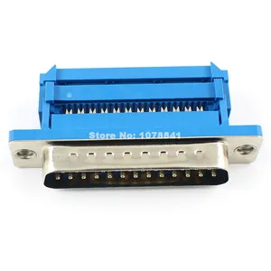 D-SUB 25 Pin DB25 Мужской прямой адаптер типа IDC разъем для плоского кабеля