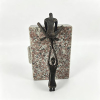 Figurine d'art abstrait moderne, statue de deux personnes tirant, en fonte, artisanat métallique fait main, décoration pour la maison, le bureau ou l'étagère