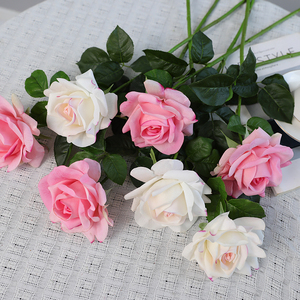<span class=keywords><strong>Rosas</strong></span> Artificiales de Látex Realistas al Tacto, Listas para Enviar, con Tallo Individual, para Decoración de Bodas, Hogar y Jarrones - Product Image 4