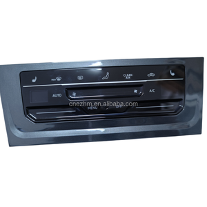 Touchez le panneau de commande de la climatisation, interrupteur de commande de la climatisation à cristaux liquides chauffés avec cadre gris, pour Golf 7/7.5 - Product Image 1