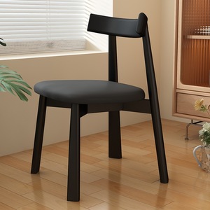 Solid Wood <b>Dining</b> <b>Chair</b> Upholstered 30Cm Backrest Height For <b>Dining</b> Room Adult Use - Product Image 2