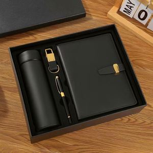 Customizable Logo A5 PU Leather Notebook Set with Pen Stationery Planners Beautiful <b>Gift</b> Box-Business <b>Gift</b> for Chinese New Year - Product Image 3