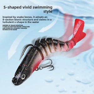 เหยื่อปลอมแบบหลายท่อน หางแฉก ตัดปลายหางแบบหาง<span class=keywords><strong>ปลา</strong></span> สำหรับตก<span class=keywords><strong>ปลา</strong></span>แบสและ<span class=keywords><strong>ปลา</strong></span>กะพงทะเล ขนาด 9 ซม. น้ำหนัก 17 กรัม - Product Image 4