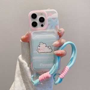 เคสโทรศัพท์ลายการ์ตูนน่ารัก พร้อมสายคล้องมือ สำหรับ iPhone 17 16 15 14 13 12 11 pro max xs plus อุปกรณ์เสริมโทรศัพท์ - Product Image 4