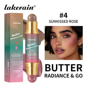 Lakerain Contour Blush Double Tête Multiuse Butter Radiance Go Makeup Stick Contour Lip Eye Cheek Moisturizing Blush Stick - Product Image 6
