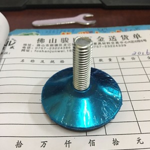 Stainless Steel <b>Adjustable</b> Furniture <b>Leg</b> 50mm Diameter M10x30mm For <b>Table</b> Computer Desk Airport Chair - Product Image 3