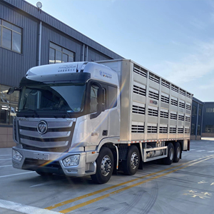9.6m Bétail <span class=keywords><strong>Camion</strong></span> Porc Cheval Bovins Mouton Boîte De Livraison Taille Personnalisée Porc Transport - Product Image 1
