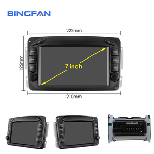 Đầu màn hình DVD, hệ thống dẫn đường GPS, Radio Android cho xe Benz CLK C Class W203 2004-2007, giá tốt nhất, bộ nhớ 4+64GB - Product Image 6