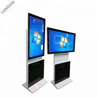 Pantalla HD Giratoria de 90 Grados de 55-75 Pulgadas, Señalización Digital, Kiosco de Publicidad con Video