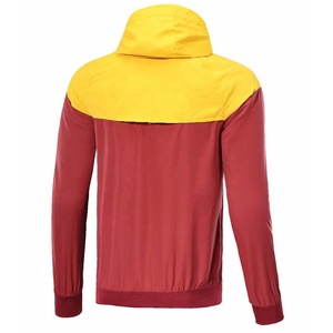 Chaqueta cortavientos para hombre con logotipo personalizado OEM, diseño de bloques de color, ligera, impermeable, con capucha, ropa deportiva informal, chaquetas para correr - Product Image 2