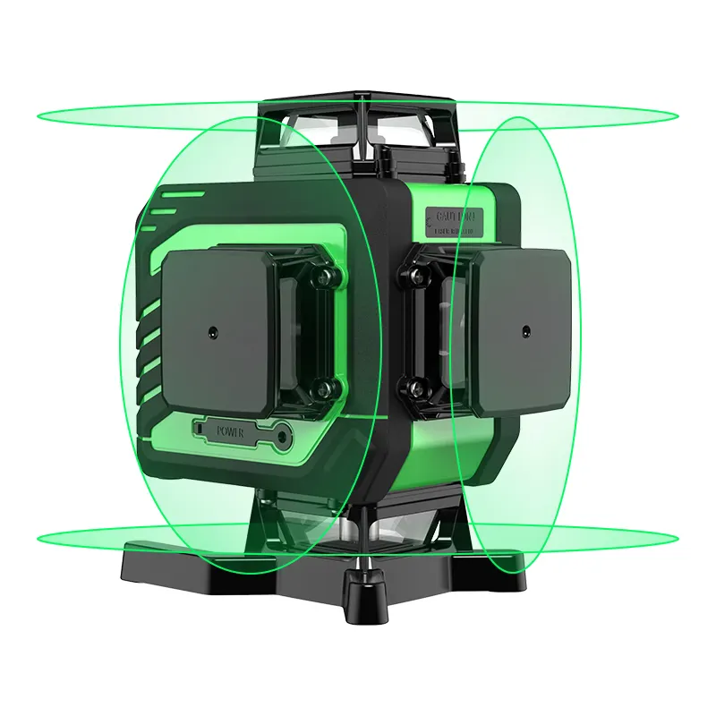 TG707 Automatic self leveling 360 Rotating rotary 4D laser multi cross line Green beam laser level 4d 16 lines laser level