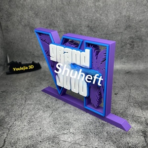 แท่นวางโลโก้ <span class=keywords><strong>GTA6</strong></span> ของพรีเมียมสำหรับเกมเมอร์ ของสะสมตกแต่งโต๊ะทำงาน - Product Image 4