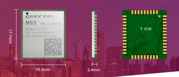 منخفضة التكلفة GSM جي بي آر إس وحدة Quectel M65 2G IoT وحدة متوافقة مع M66 / M66 R2.0