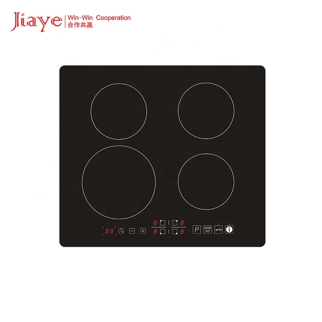 Manufacturer 4-Burner Kitchen Induction Cooktop Electric Built-In Ceramic Panel Stove with Child Safety Lock and Hotpot Feature