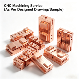 Support d'électrode en cuivre pur pour usinage CNC, pince de serrage d'électrode EDM, support de serrage d'électrode réglable, bloc de serrage conducteur en cuivre - Product Image 1