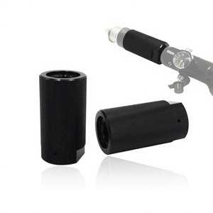 Adaptador Zimakyfa M18x1.5 Hembra G1/2-14 de Aleación de Aluminio Negro, Convertidor de CO2 HPA, Válvula Reguladora, Accesorios, 0.105kg OEM - Product Image 2