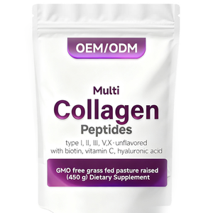 Poudre de collagène <span class=keywords><strong>multi</strong></span>-peptides 450g, vente chaude, personnalisée par le fabricant OEM - Product Image 1