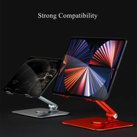 Support magnétique étanche et flexible pour tablette iPad, en alliage d'aluminium, réglable en hauteur, pliable, pour lit et bureau, support de téléphone portable robuste
