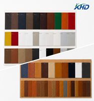 Cuir PU de marque résistant à l'abrasion, à changement de couleur par pressage à chaud, épaisseur 1,2-1,4 mm, pour patchs de logo de vêtements, vente en gros pour la fabrication