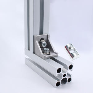 Fixations pour profilés en aluminium industriel, écrous demi-ronds M4 M5 M6 M8, écrous carrés en acier au carbone M4 M5 M6 M8, vente en gros - Product Image 1