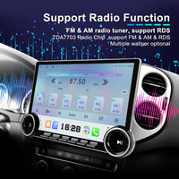 Écran de voiture diamant 2k android Double bouton universel Android auto stéréo pour Renault Clio Captur Megane Kadjar scénic Talisman