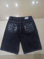 Maßgeschneiderte Trendige Hochwertige Modische Gewaschene Schwarze Baggy Knielange Shorts Jeans-Shorts 2025 Herren Polar Big Boy Jorts