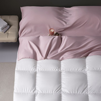 Housse de couette et drap de lit de voyage en coton longues fibres 60S, logo personnalisé disponible
