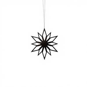 Metal Star Hanging <b>Ornament</b> Traditional <b>Christmas</b> Tree Decoration Festive Holiday Decor - Product Image 1